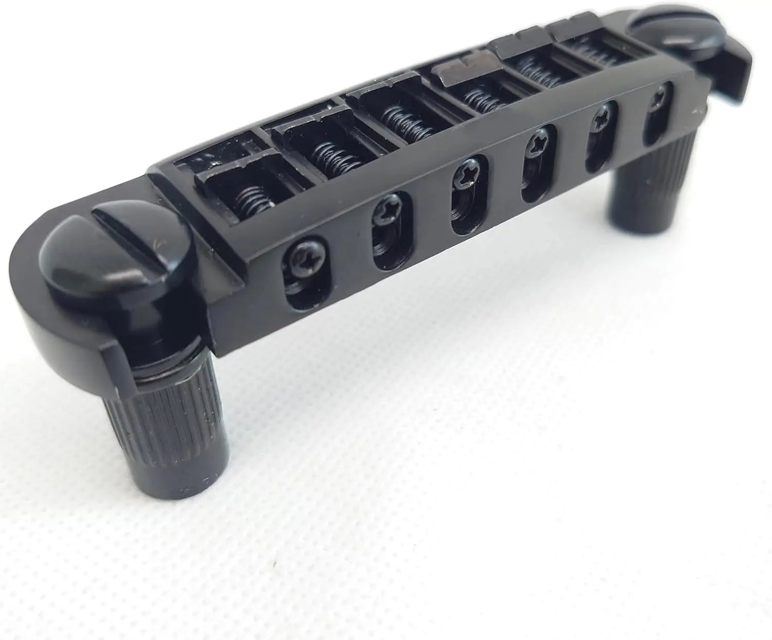 Guitar Bridge 52.5mm(2-1/16 Inch) Adjustable Pigtail Style Wraparound Bridge Tailpiece for USA LP SG Style Electric Guitar