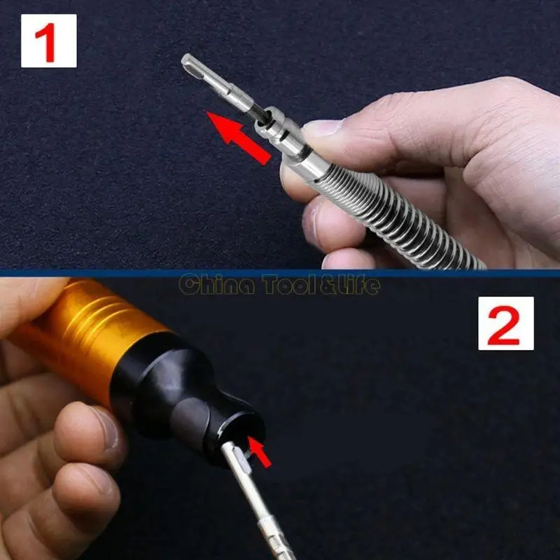 57QF linh hoạt 32mm dây mở rộng Trục công cụ máy mài Cáp điện mài dây uốn cong Phụ kiện