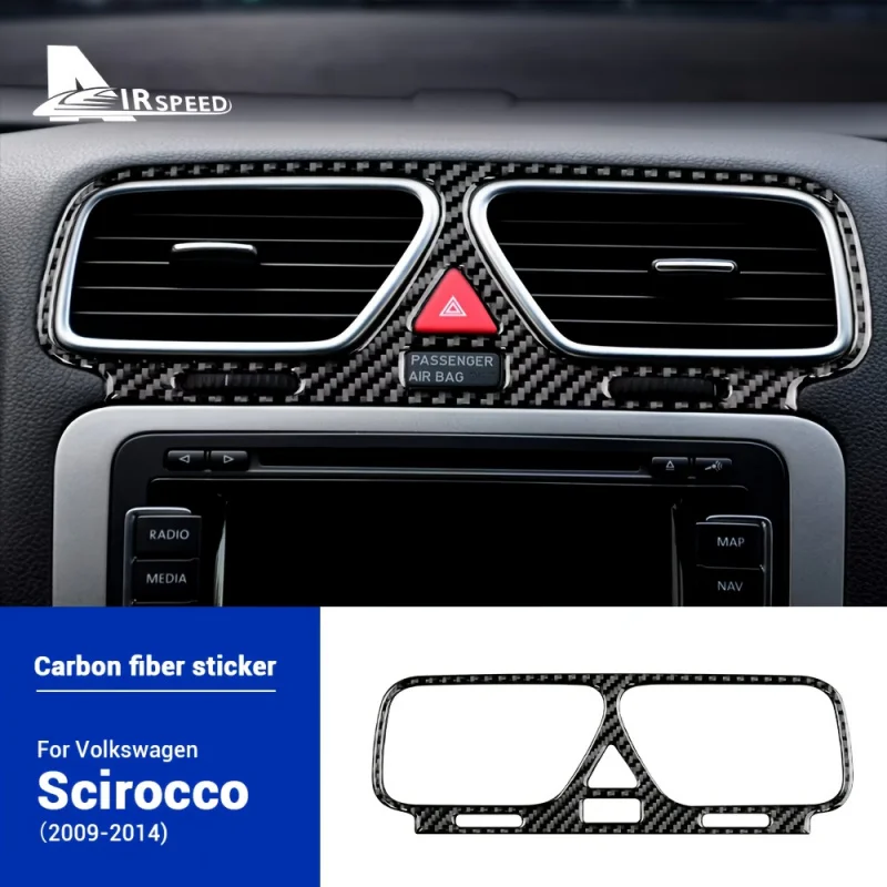

AIRSPEED Real soft carbon fiber，Applicable2009-2014Volvo Skiroko of the YearLHD RHDCar interior upgrade - Direct installationCD