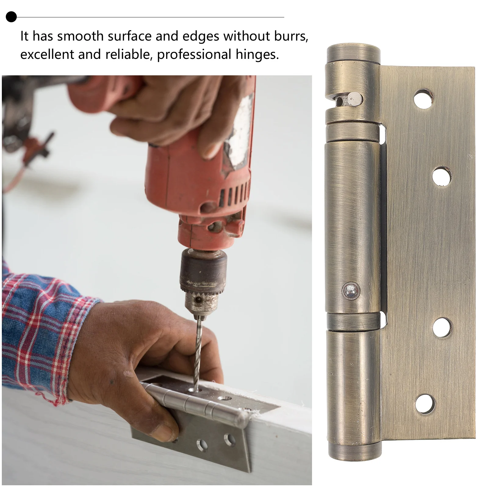 

Automatic Self Closing Spring Hinge Stainless Steel Heavy Duty for Corridors Boilers Apartments Entrances Stairways Bronze