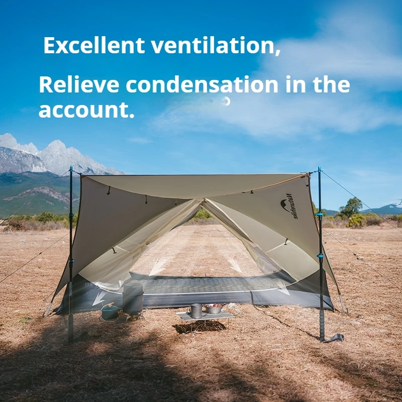 Naturehike-Mongar UL UL شخص خيمة ، خفيفة الوزن ، المشي لمسافات طويلة في الهواء الطلق ، السفر ، ركوب الدراجات ، نايلون 15D ، ماء ، محترف ، محمول