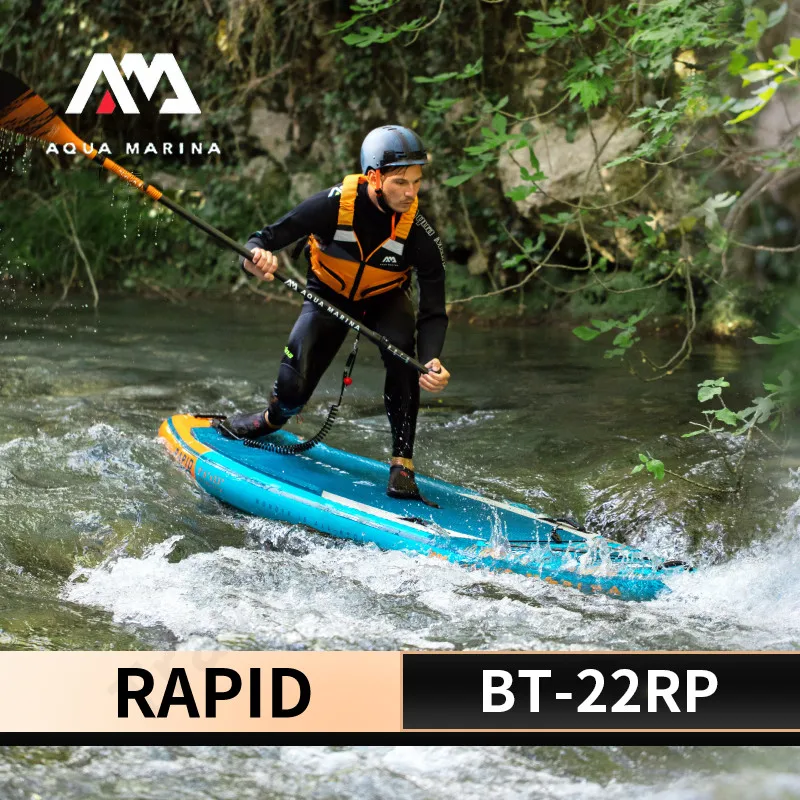 

AQUA MARINA RAPID River Course Drift Style Доска для серфинга подходит для площадки Whitewater Stand Up Sup Надувная доска для серфинга Newbie Paddle Board