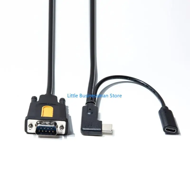 USB C RS232 Serials Device Connection Cable with Auxiliary Power Input M76A