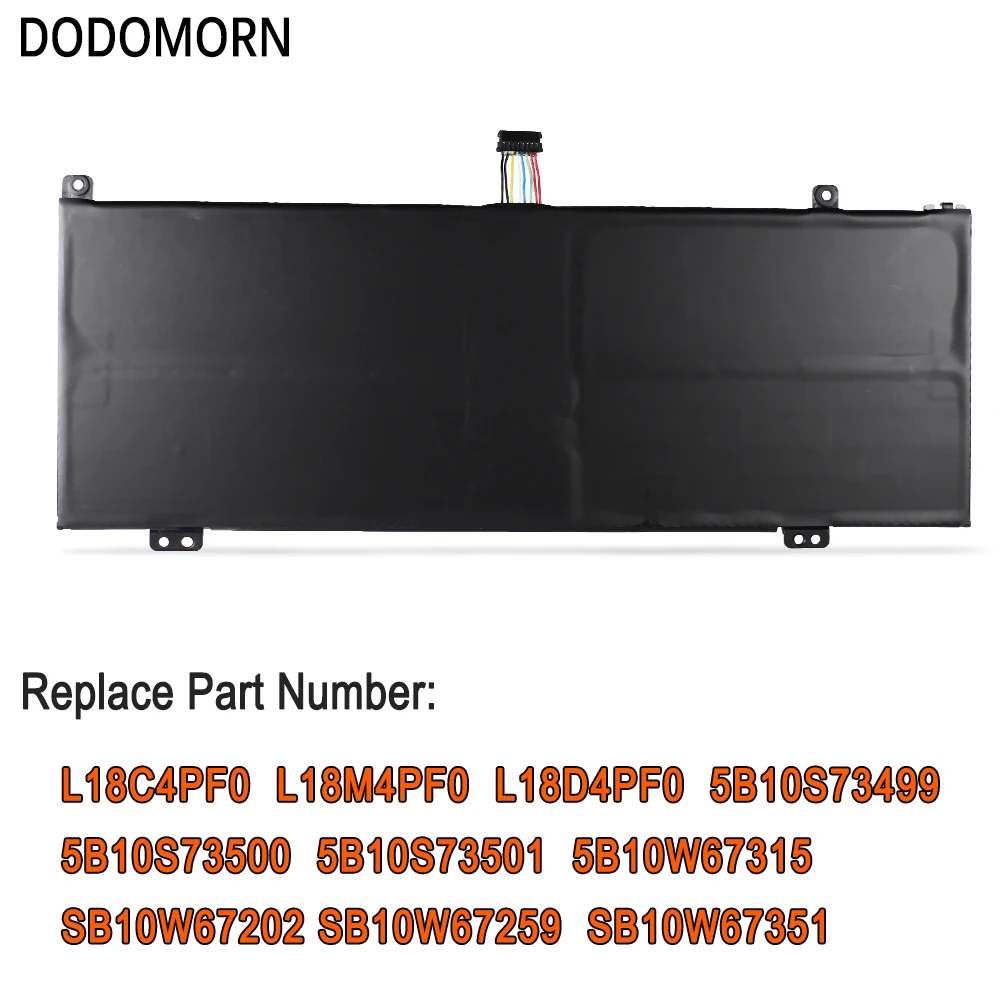 DODOMORN Laptop Battery L18C4PF0 For Lenovo ThinkBook 13S-ARE 13S-IWL 13S-IML 14S-ARE 14S-IWL High Quality L18M4PF0 L18D4PF0