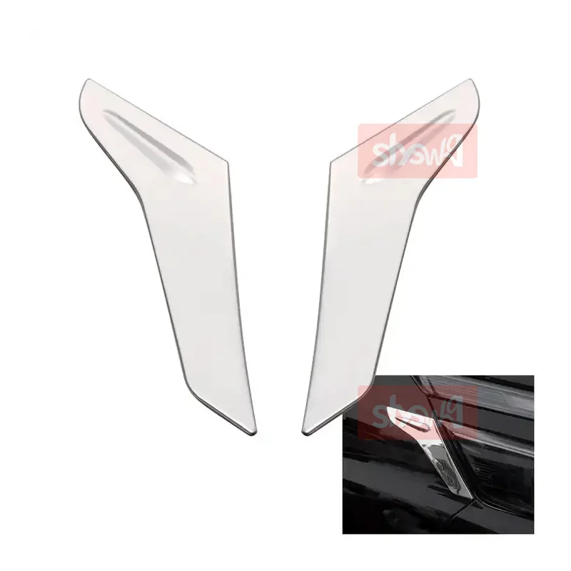 For TOYOTA VOXY 80 2017 CAR SIDE HEADLIGHT LAMP TRIM COVER Styling 2 Pcs Stainless Steel Chrome External Accessories