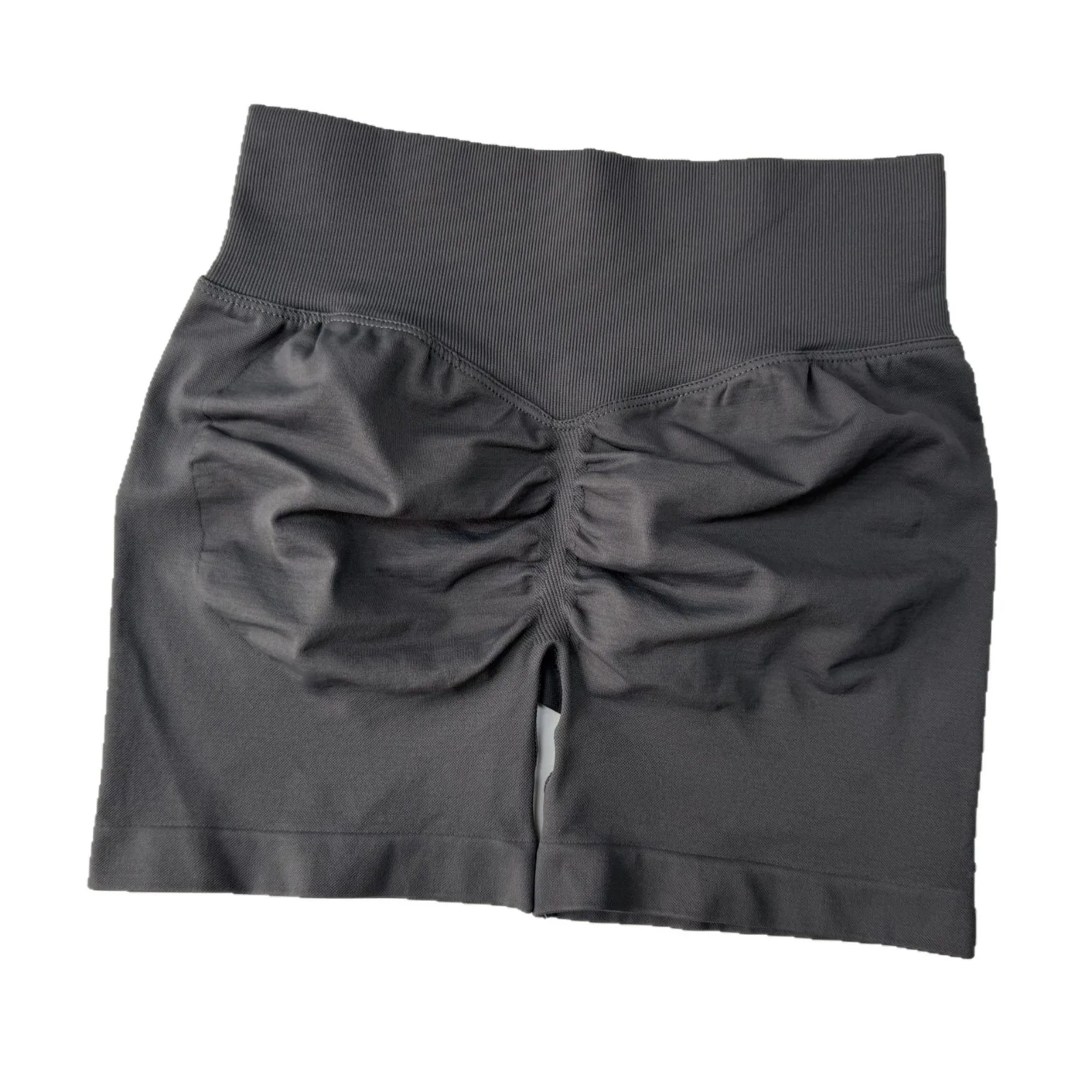 Pantalones cortos de Yoga para mujer, pantalones cortos deportivos oscuros elásticos de cintura alta, disponible en varios colores, ropa elegante de entrenamiento de verano