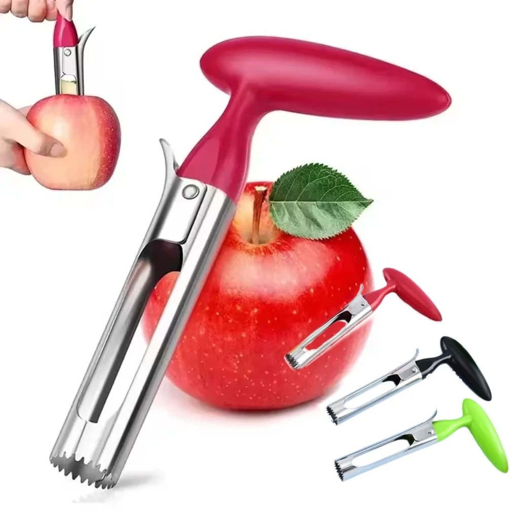 Stainless Steel Apple Corer Seed Remover Pear Slicer Seeder - Durable Kitchen Fruit Tool for Vegetable Preparation