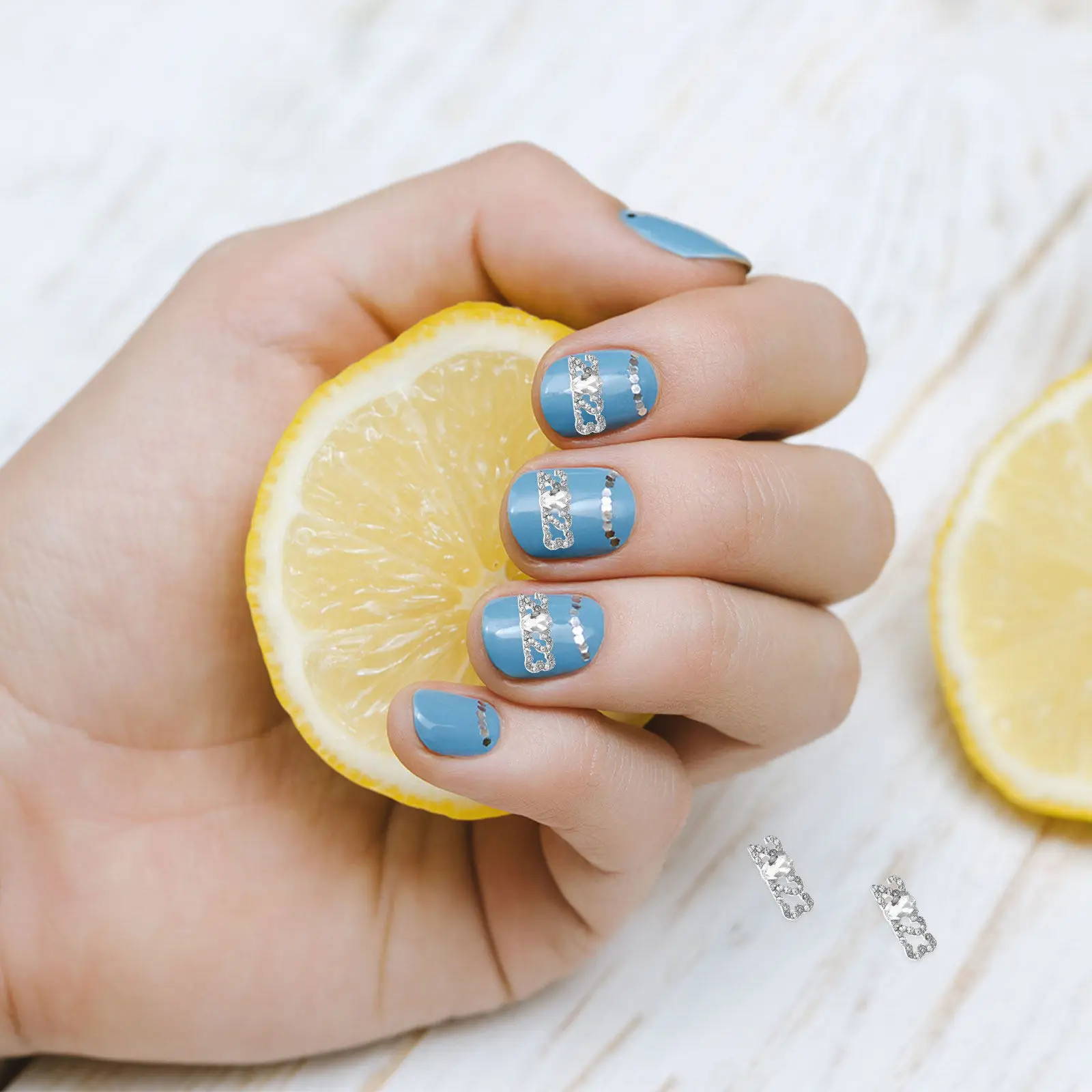 

10 шт. 3D-украшений для ногтей с дизайном номера 2023, премиум-класса, для DIY маникюра, блестящие наклейки-декали для ногтей, аксессуары