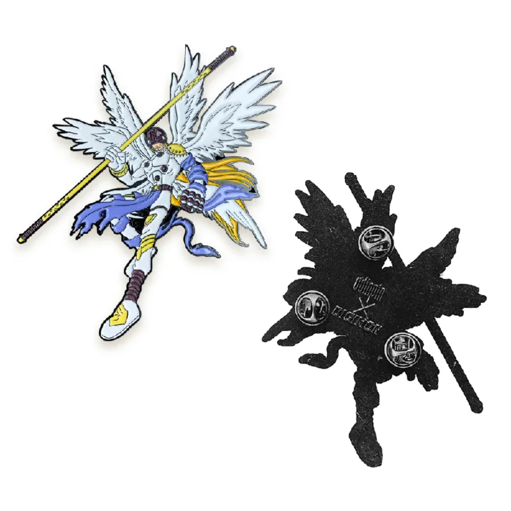 Cartoon Anime Digimon Figure Angemon Painted Pins Badge Brooch Figure Fashion Ornament Pins Brooches on Clothes Accessories Gift