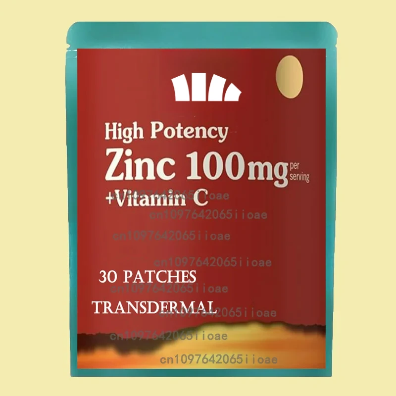 

Zinc with Vitamin C Transdermal Patches, Trace Minerals & Probiotics 30 Patches