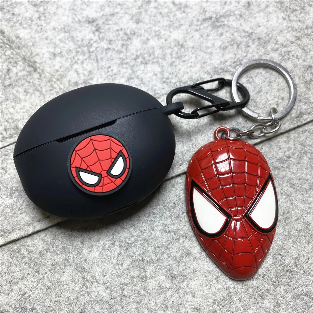 MINISO Marvel Earphone Case for Huawei Freebuds 6i/5i/4i Silicone Wireless Earbuds Charging Box Protective Case With Keychain