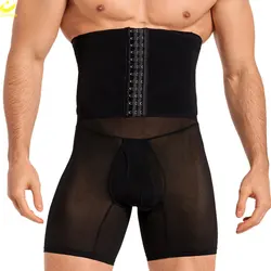 LAZAWG Body Shaper Shorts for Men Shapewear Weight Loss High Waist Underwear Waist Trainer Tummy Control Panties Slimming