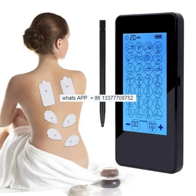 28 Mode Touch Screen Electric Massager Mini Multi-Function Acupuncture Meridian Dredging Physiotherapy Cervical Whole