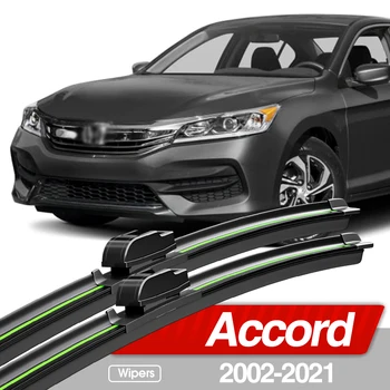 Honda Accord 7 8 9 10 2002-2021 앞 유리 와이퍼 블레이드, 앞 유리 창문 액세서리, 2003 2008 2013 2019 2020, 2 개 