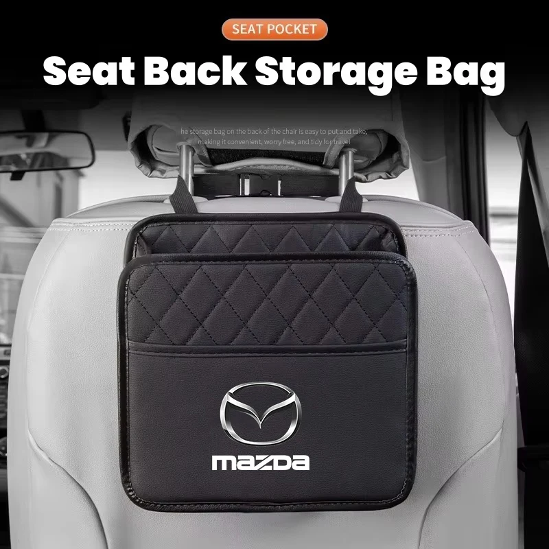 

Car Badge Door Storage Box Under Seat Back Trash Bag Interior For Mazda 3 6 Atenza Cx9 Cx7 Cx5 Rx8 Rx7 Mx5 Speed Axela CX30 CX3