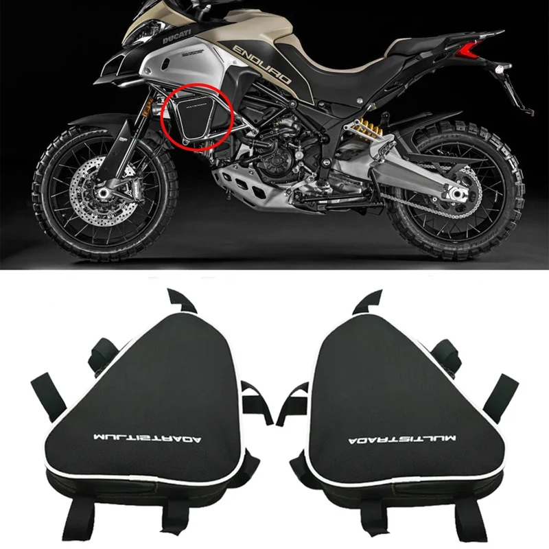 For DUCATI Multistrada 1200 Bumper Frame Package Toolbox Motorcycle Waterproof Repair Tool Placement Bag