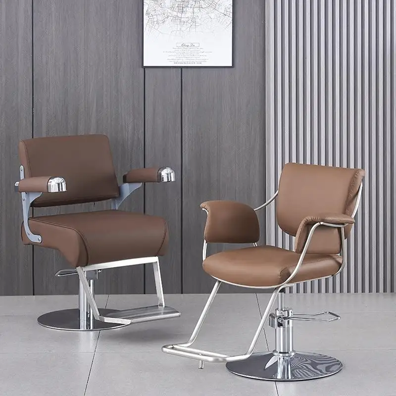 

Italian Minimalism Barber Chairs Modern Simple Professional Ergonomic Barber Chair Swivel Salon Furniture Silla De Barberia FYBC
