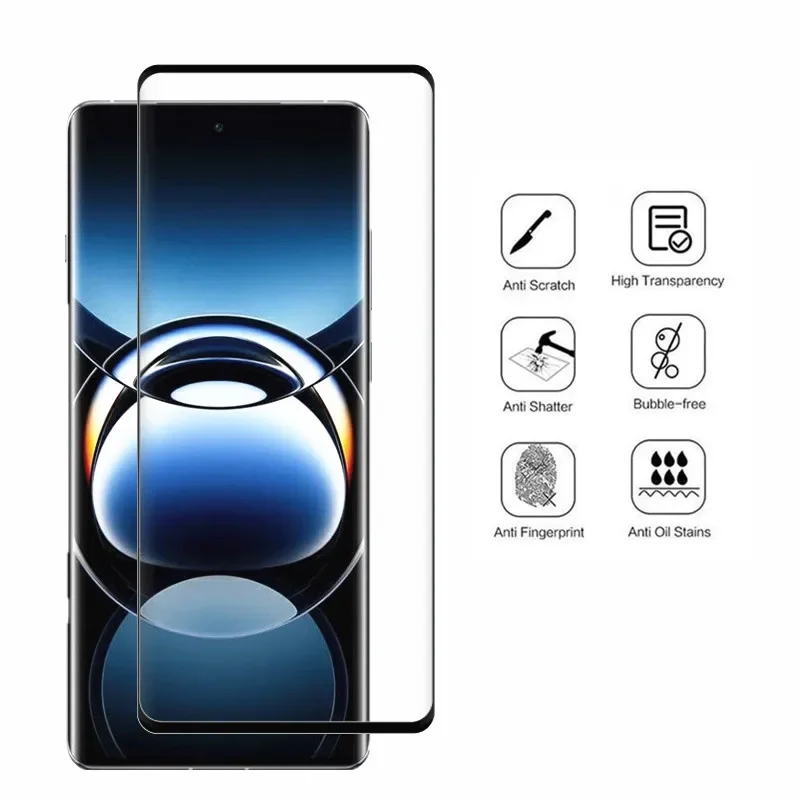 ل VIVO X100 الترا حامي الشاشة 9D الزجاج الأمامي فيلم المضادة للخدش ل VIVO X100Ultra لفيلم كاميرا الألياف الناعمة