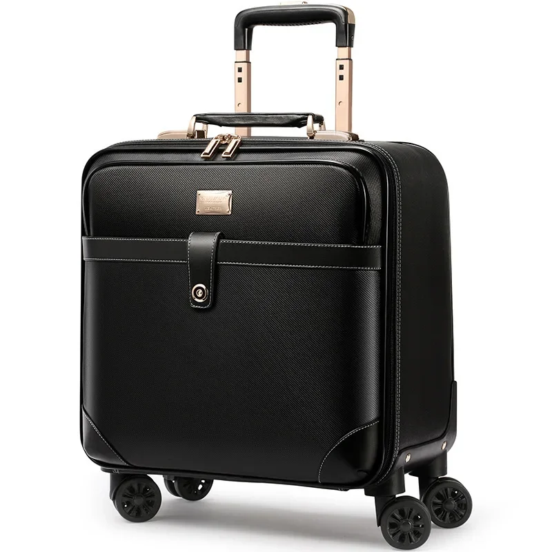 2024 NEW 18 inch small suitcase with wheels travel Men\'s Business carry on Cabin Rolling Luggage waterproof trolley luggage bag