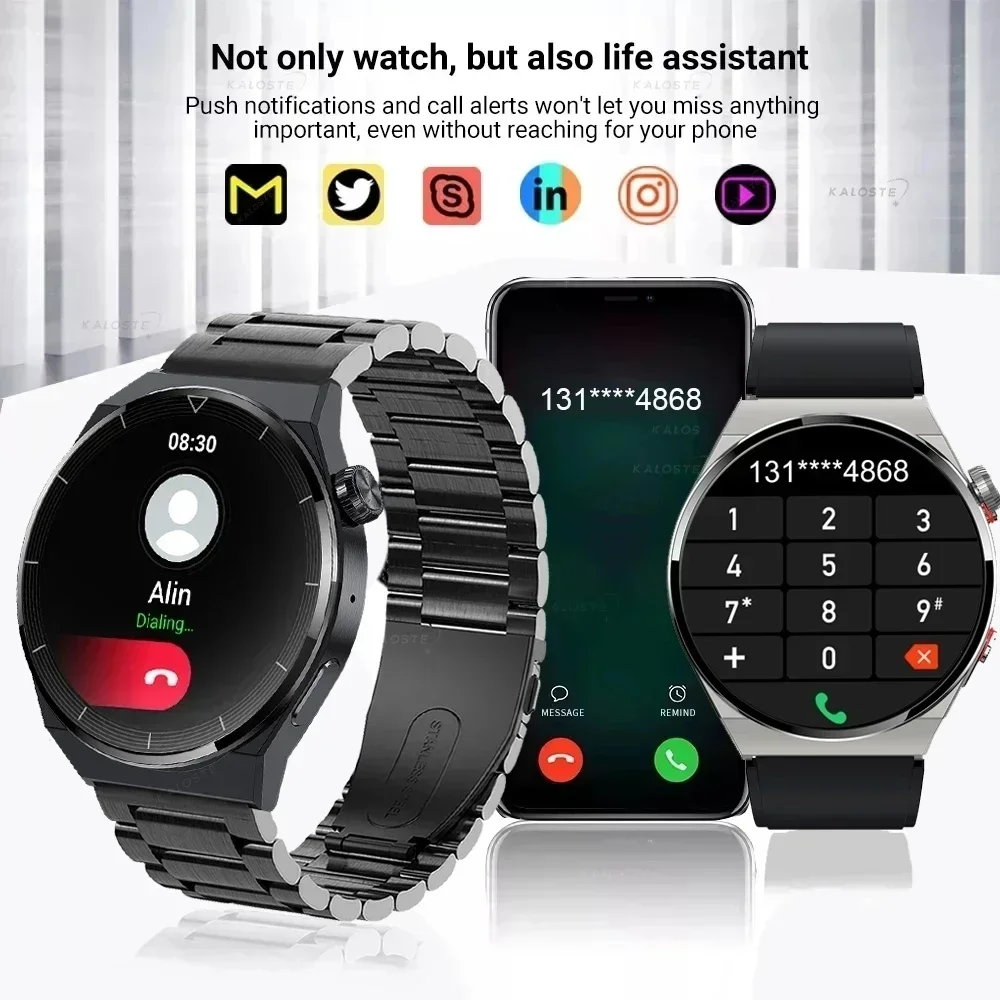 Xiaomi Smart Watch NFC Men GT3 Pro AMOLED 390*390 HD Screen Heart Rate Bluetooth Call IP68 Waterproof SmartWatch For Huawei