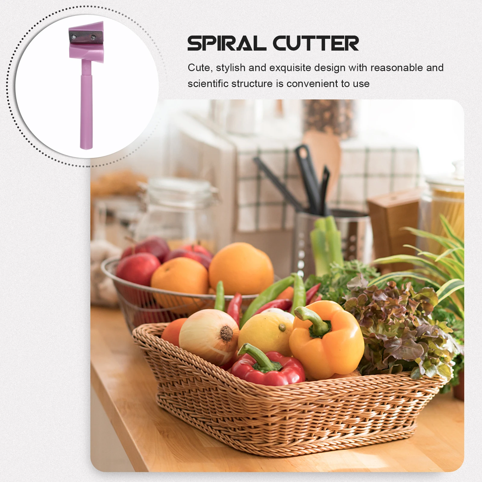 

Spiral Vegetable Flower Maker Fruit Shredder Kitchen Tools Carrot Slicer Grater Peeler Safe Blade Long Use