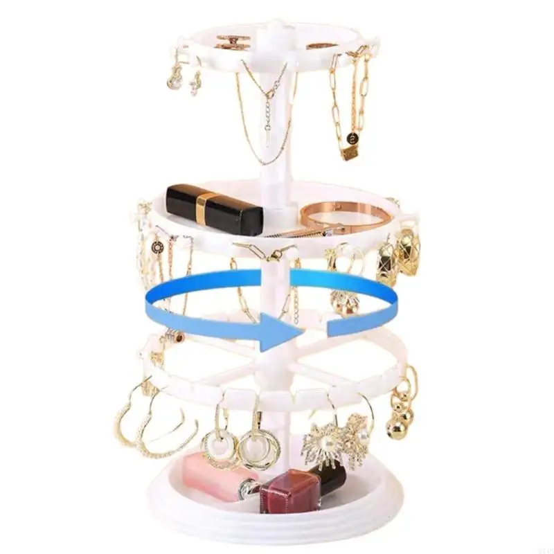 Unique Jewelry Holder Creative Rotating Necklaces Rack Jewelry Display Shelf Jewellery Exhibition Rack for Women
