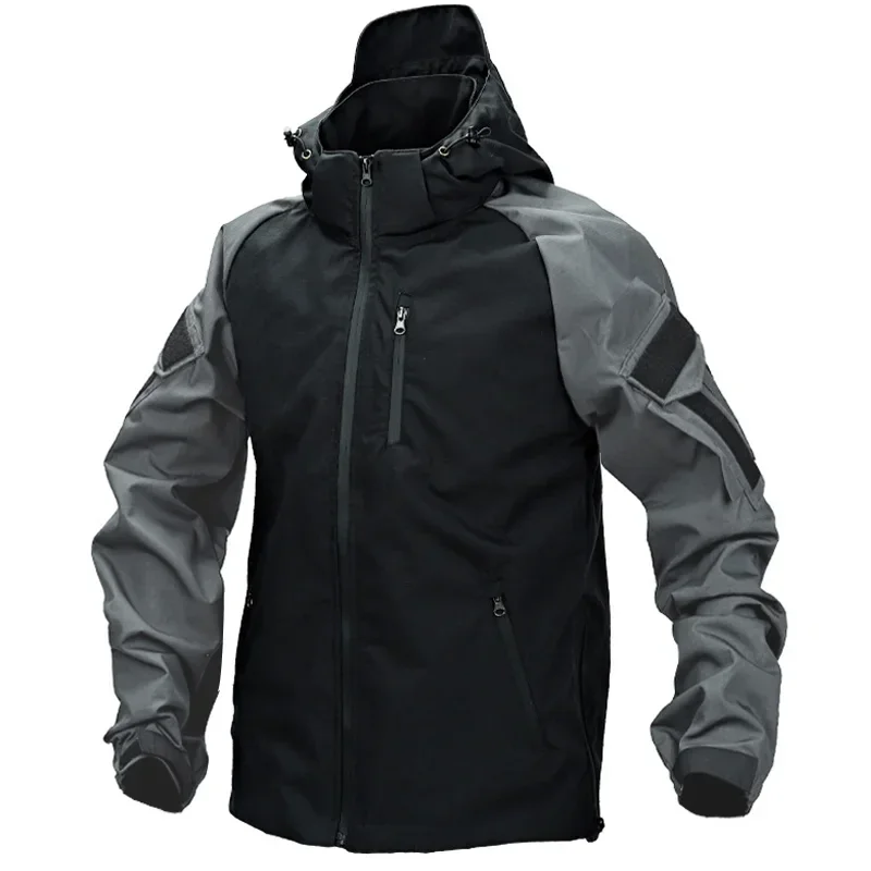 

Spring Autumn Men Tactical Jackets Waterproof Hood Coat Men's Clothing