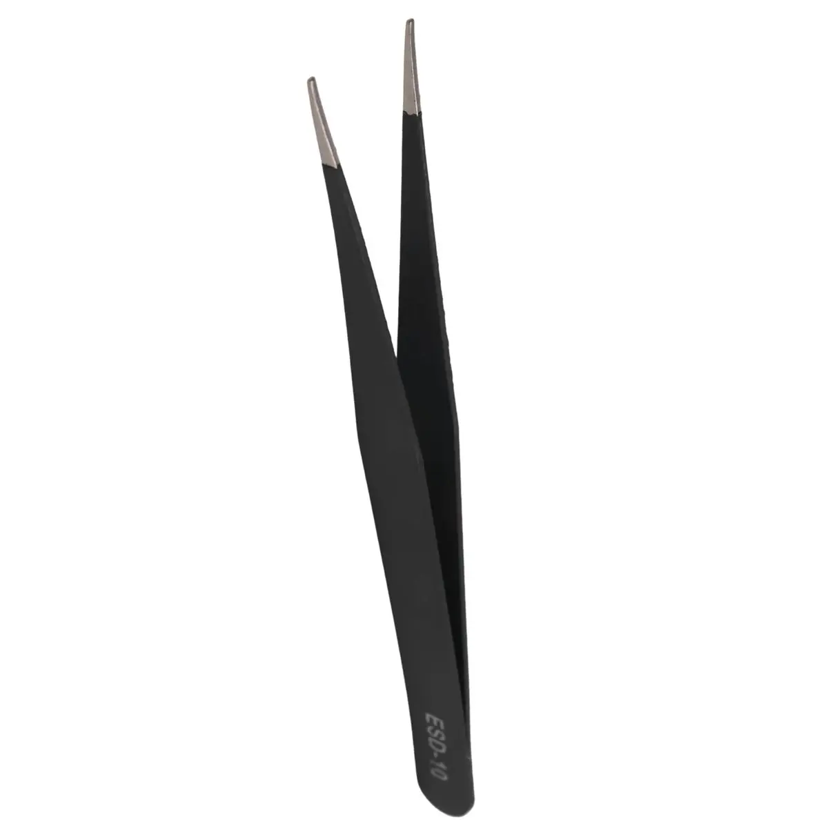 REST Black Metal Straight Tip Tweezer