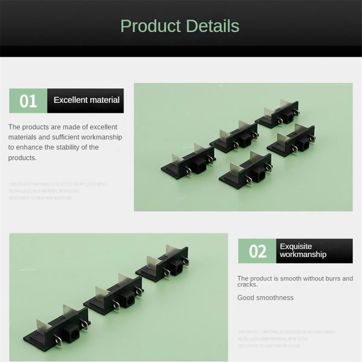 

HLES 5Pcs Battery Connector Terminal Block Replace for Dayi Lithium Battery Charger Adapter Converter Electric Power Tool