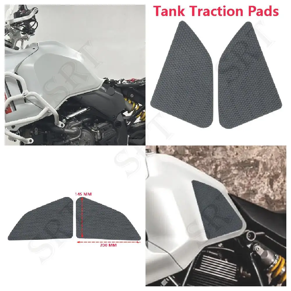 

Fit For Ducati DesertX RALLY Adventure Motorcycle Accessories TankPads Knee Pads Tank Anti Slip Side Sticker 2022-2025