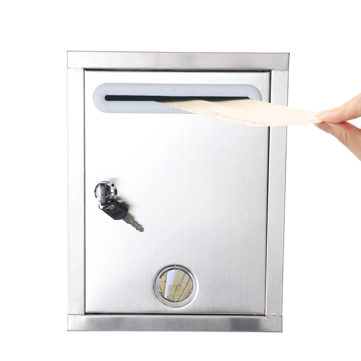 

Small Suggestion Mailbox Stainless Steel Complaint Suggestion Box for Company Stainless Steel Mailbox