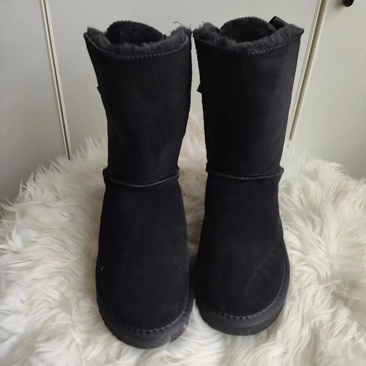 Genuine Leather 2023 Women Snow Boots Warm Winter Boots Women Boots Warm Winter Shoes Thick Plush Flats Shoes