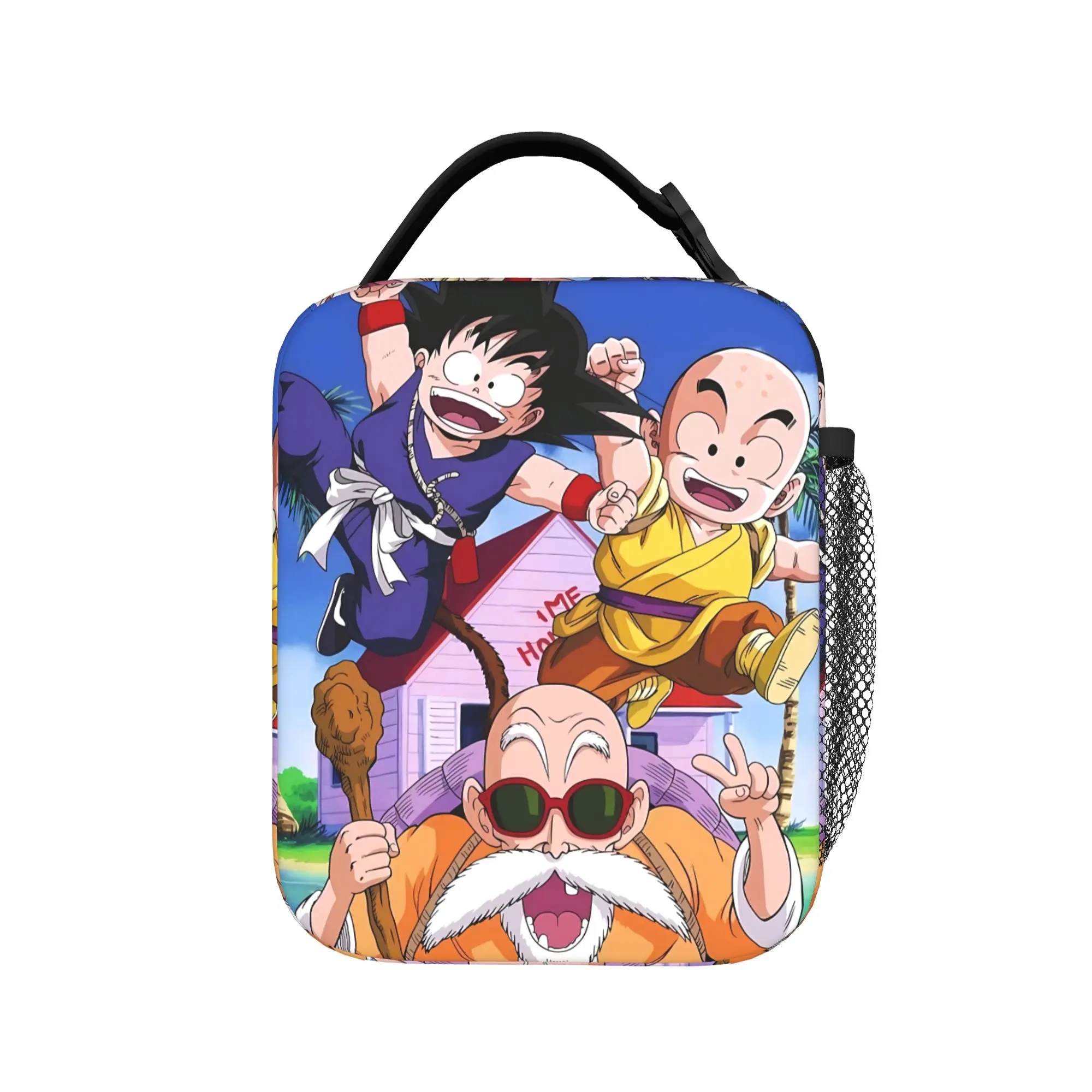 Epic Multi-Character Dragon Ball Manga Lunch Bag For Women  School Designer Lunch Box Fun Waterproof Tote Food Bags
