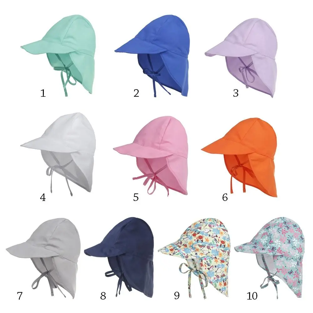 Outdoor Quick-drying Kids Bucket Hats Wide Brim Adjustable Sun Caps Summer Travel Beach Hats Children