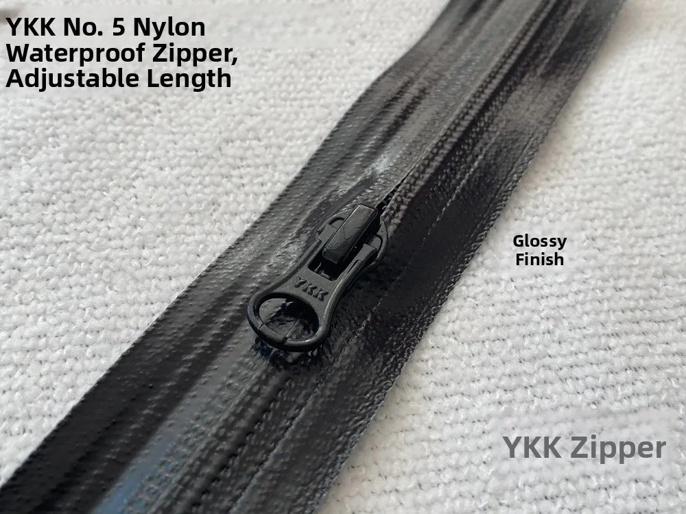 YKK No.3 5 Matte Gloss Waterproof Zipper Outdoor Rain Jacket Tent Super Waterproof Any Cutting Zipper for Home Sewing DIY