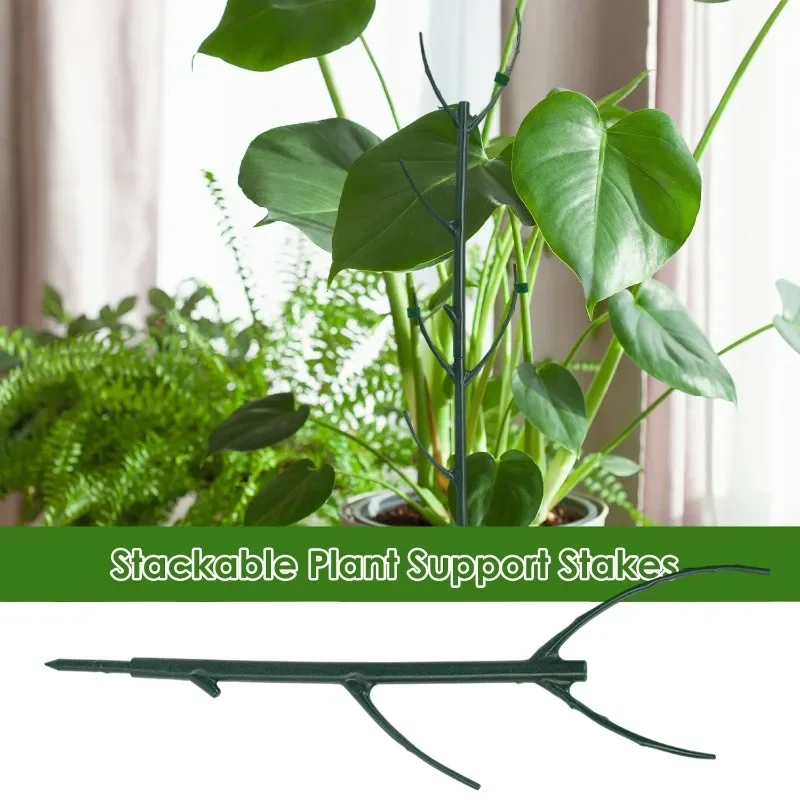 أوتاد دعم النباتات، أطواق دعم الزهور البلاستيكية، نباتات ثابتة قابلة للتكديس، دعامات دعم لتعزيز نمو النباتات في الحديقة