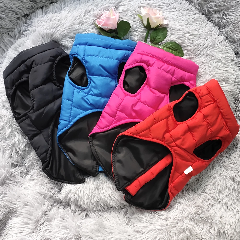 Chaqueta impermeable para mascotas, ropa cálida de invierno para perros pequeños, chaleco para cachorros y gatos, disfraz de Chihuahua, Pug,