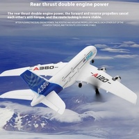 Xk A120 Airbus A380 Remote-Controlled Glider Model Three-Channel Camera Pushes Back Dual-Power Rc Toy Holiday Holiday Gift Boy