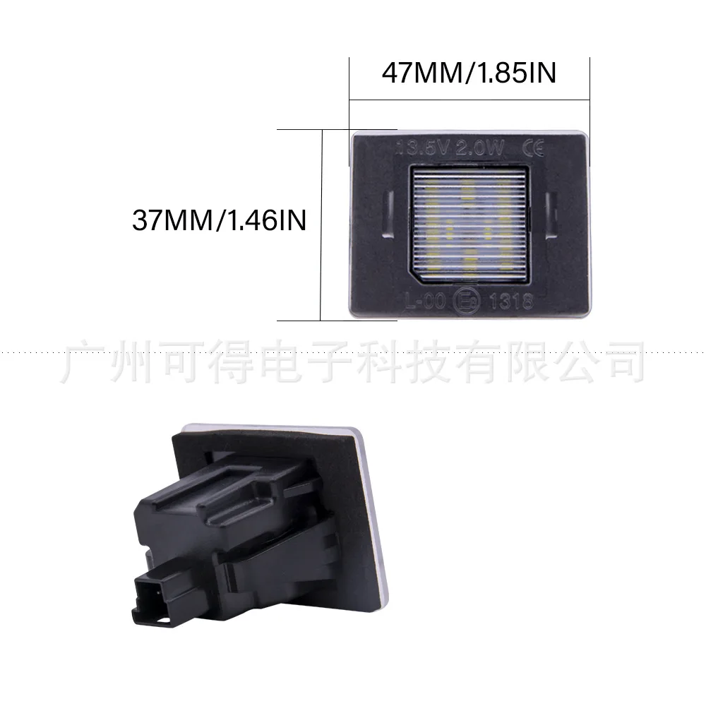 مناسبة لمرسيدس بنز CLS SLK ML CLA GLA GLE GLS GLK GLC ضوء لوحة الترخيص #2