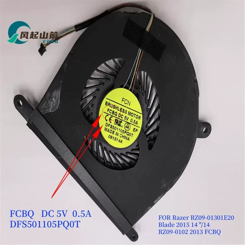 Fan for Razer Blade 14 RZ09-0116 0195 0130 FCBQ