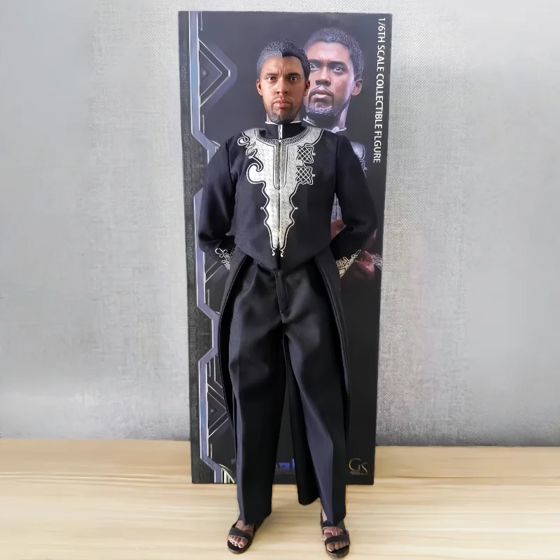 

Gstoys Black Panther Action Figure - King of Wakanda PVC Collectible Set Movable Joints Anime Toy Model for Boys Gift