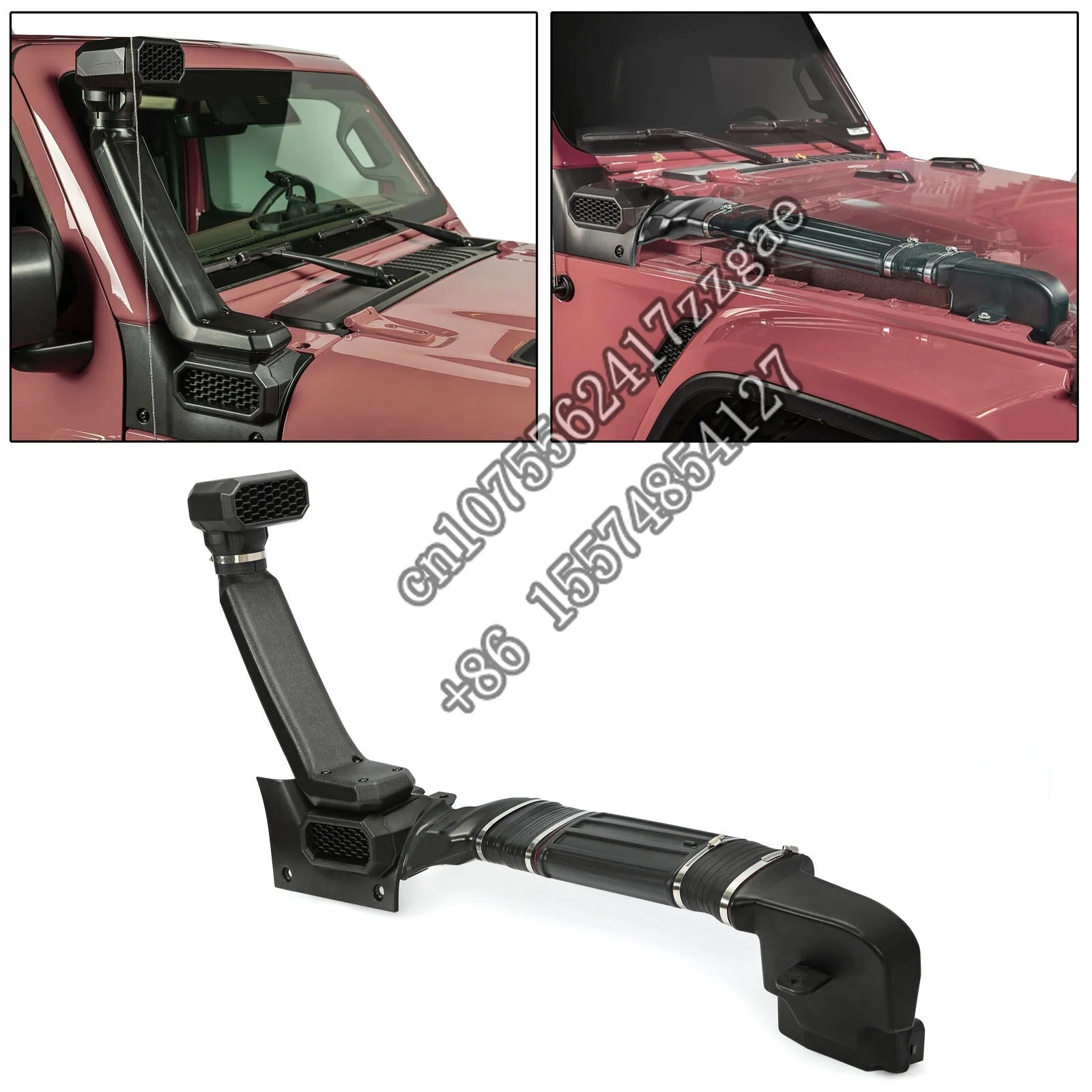 

September Hot Sale 18-21 Gladiator Jeep Wrangler JL Petrol Low/High System Complete Air Off-Road Auto Parts ABS Black Snorkel