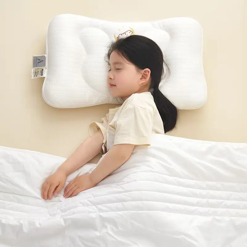 Children's Embroidered Cool Pillow Protect Cervical Spine