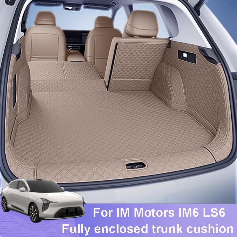 

For IM Motors IM6 LS6 2025-2026 Car Fully Enclosed Trunk Cushion Leather Material Scratch-resistant Protective Accessories