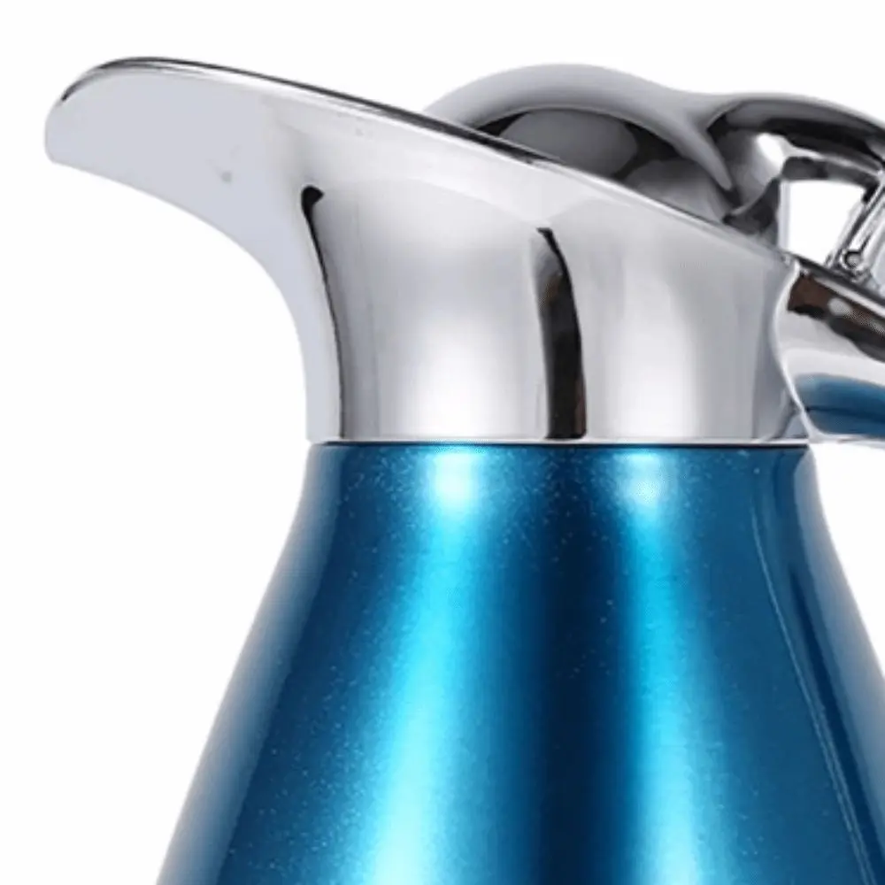 Double Wall Coffee Pot 1.5L Stainless Steel Vacuum Insulated Thermo Jug 8 Hour Heat Retention Thermal Carafe Outdoor Picnic