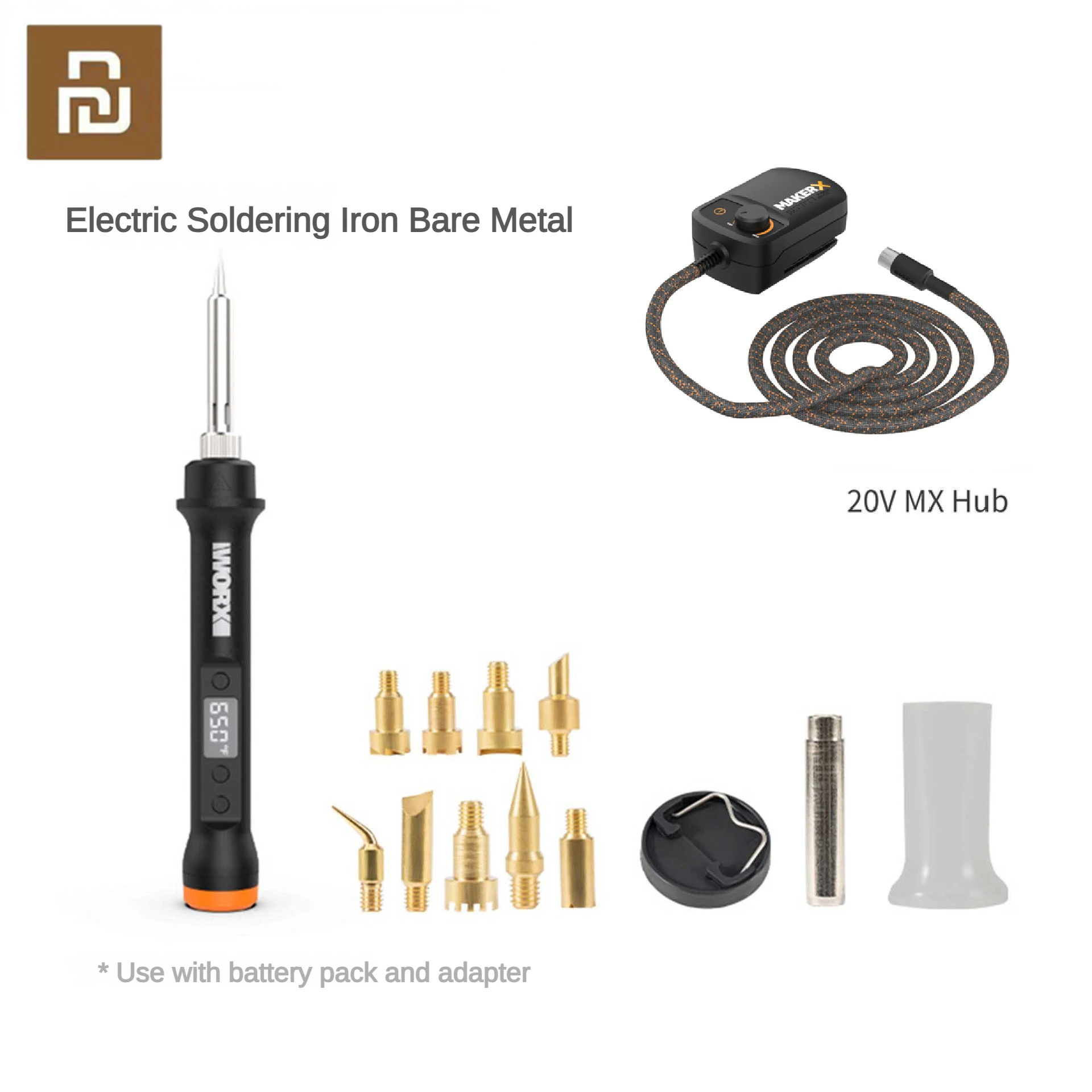 

Xiaomi Worx Burner-soldering Iron Battery wx744.9, 20V MX Hub With Charger Cordless Electric Rechargeable Welding DIY Hand Tools