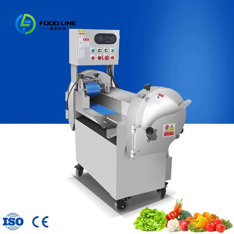 Vegetable Cutting Machine Industrial Stainless Steel Fruit Vegetable Slicing Dicing Shredding Equipment Customized Factory Use