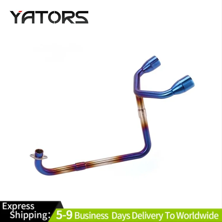 Dual Out Exhaust System Pipe Headers For HONDA Grom MSX 125 14-25 51mm Muffler Exhaust Systems Exhausts Pipes