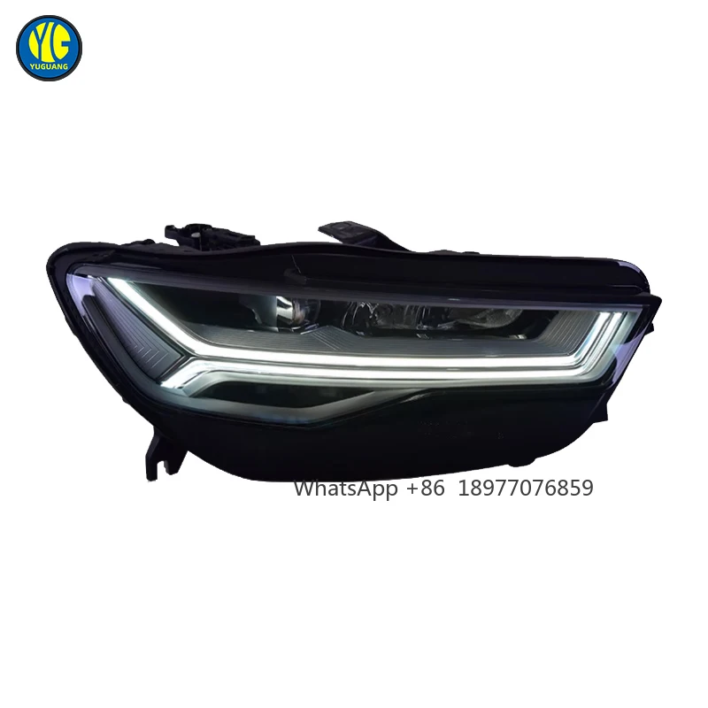 

Для A6 C7 2012 2015 2018 фары светодиодные фары Plug And Play автозапчасти обновление фары светодиодные передние линзы в сборе DRL