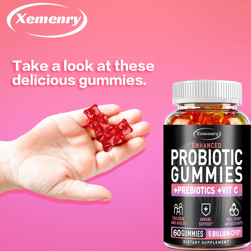 Probiotic Gummies - Promote Intestinal Health, Relieve Gastrointestinal Discomfort, and Improve Immunity